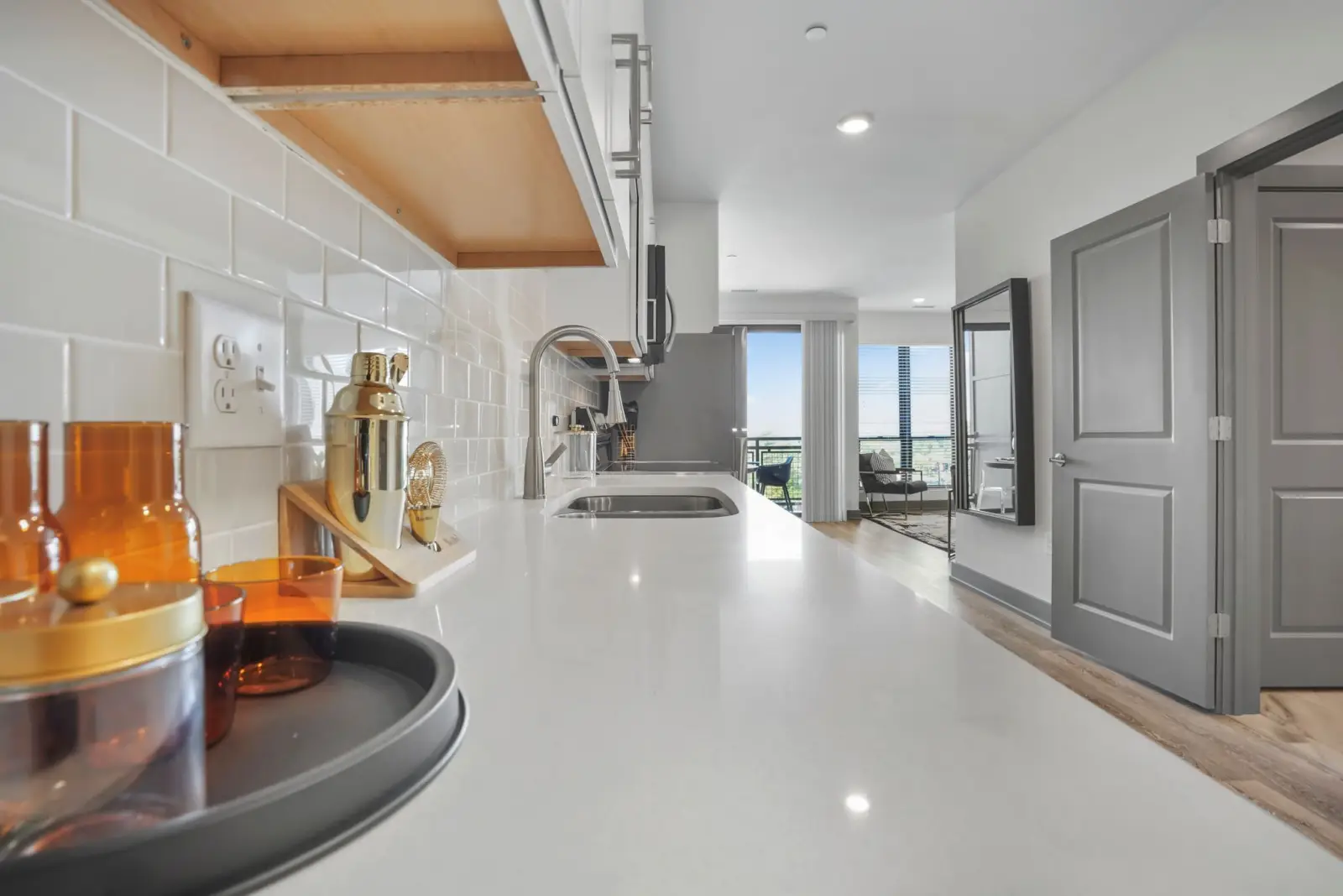 Castleberry Park contemporary kitchen - apartments in Atlanta, GA