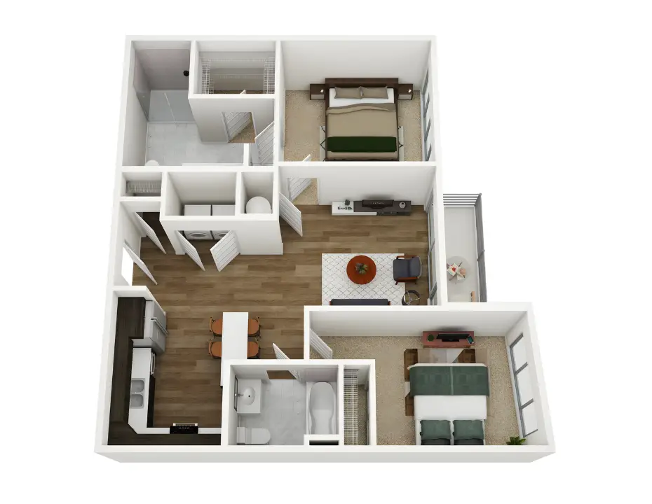 B10 2x2 878 sq ft