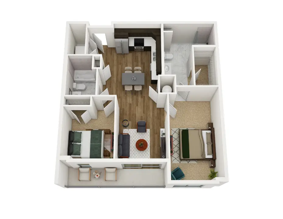 B4 2x2 909 sq ft